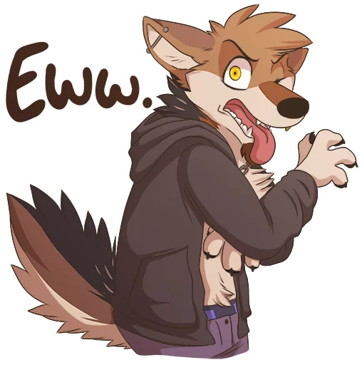 😖 Стикер «TehJackal» для Telegram