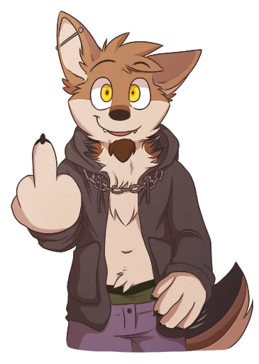 🖕 Стикер «TehJackal» для Telegram