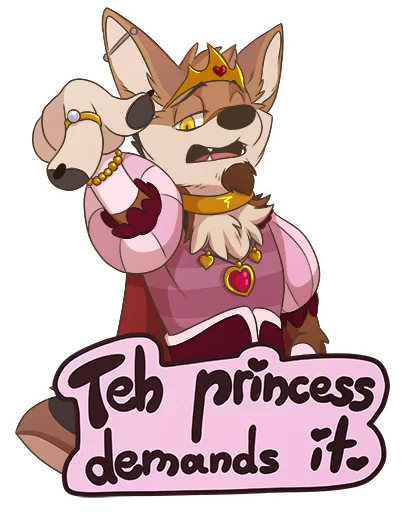 👸 Стикер «TehJackal» для Telegram