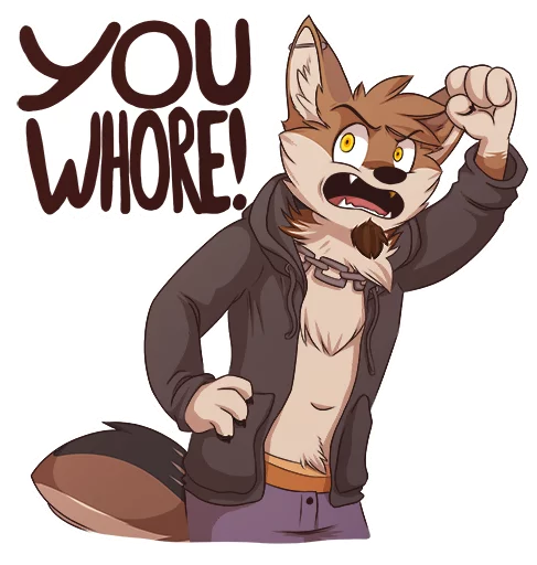 👄 Стикер «TehJackal» для Telegram