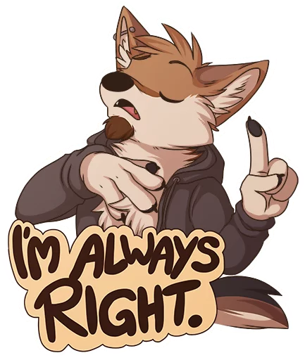 ☝ Стикер «TehJackal» для Telegram