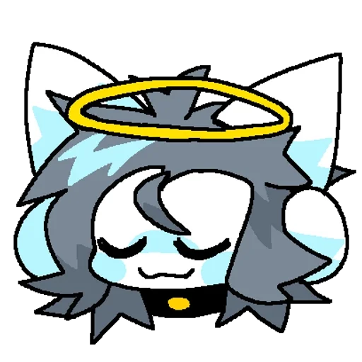 😇 Стикер «temmie» для Telegram