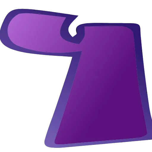 🤔 Эмодзи «Фиолетовый шрифт» для Telegram