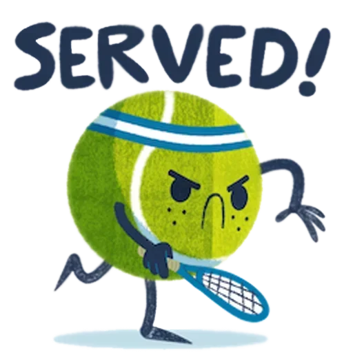 😒 Стикер «Tennis Time» для Telegram