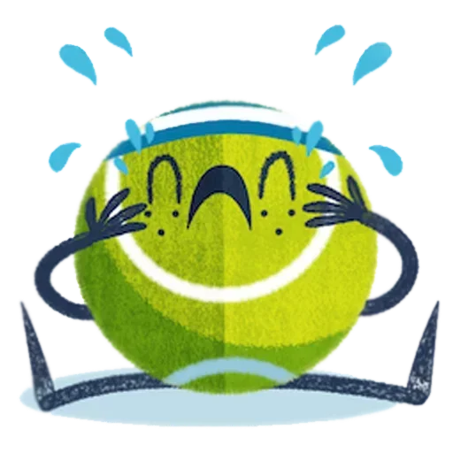 😭 Стикер «Tennis Time» для Telegram