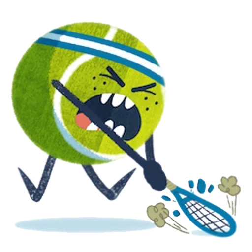 😤 Стикер «Tennis Time» для Telegram