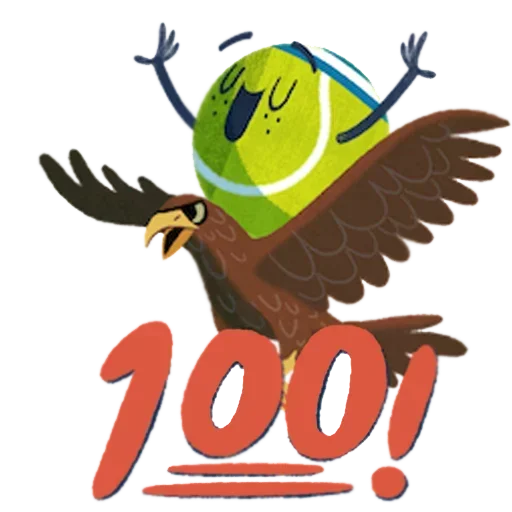 💯 Стикер «Tennis Time» для Telegram