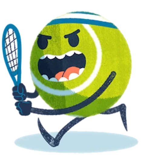 👿 Стикер «Tennis Time» для Telegram