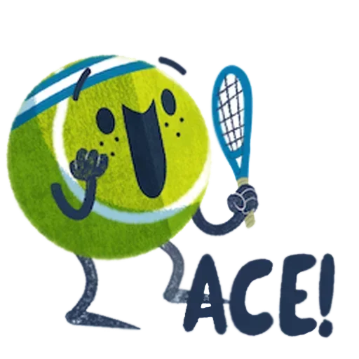 😆 Стикер «Tennis Time» для Telegram