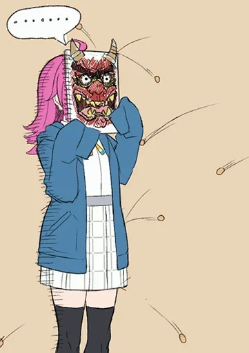 👺 Стикер «Tennoji Rina» для Telegram