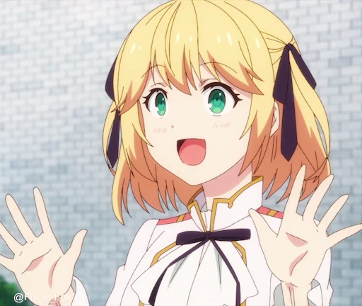 😅 Стикер «Tensei Oujo to Tensai Reijou no Mahou Kakumei» для Telegram