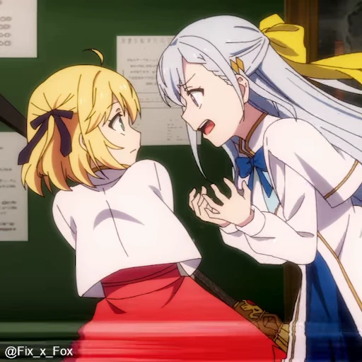 🤬 Стикер «Tensei Oujo to Tensai Reijou no Mahou Kakumei» для Telegram