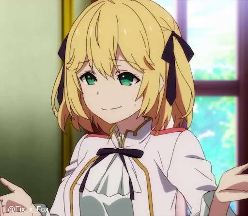 🤷‍♀️ Стикер «Tensei Oujo to Tensai Reijou no Mahou Kakumei» для Telegram