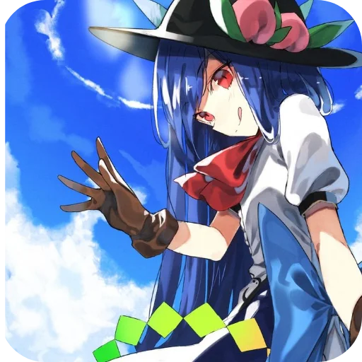 🎩 Стикер «hinanawi tenshi» для Telegram