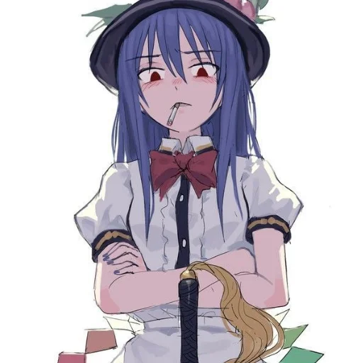 👄 Стикер «hinanawi tenshi» для Telegram