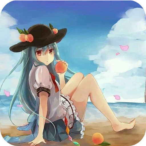🎩 Стикер «hinanawi tenshi» для Telegram