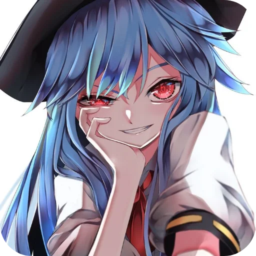 💇 Стикер «hinanawi tenshi» для Telegram