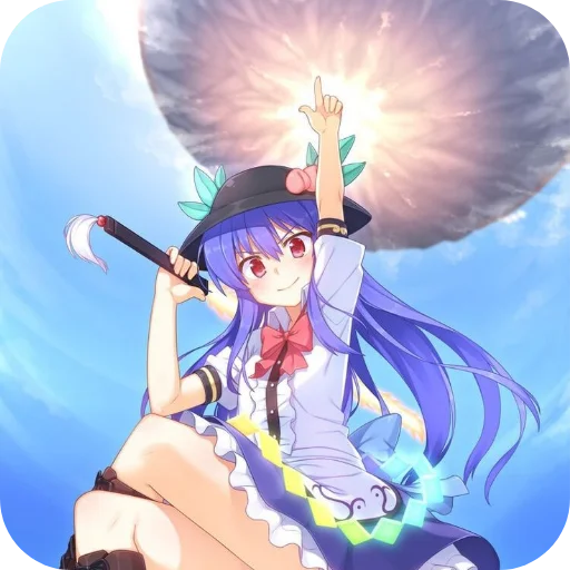 🧸 Стикер «hinanawi tenshi» для Telegram
