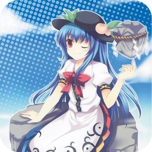 💇 Стикер «hinanawi tenshi» для Telegram