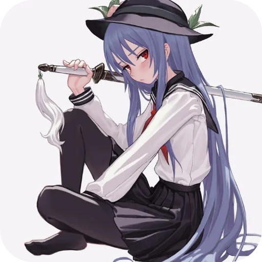 🎩 Стикер «hinanawi tenshi» для Telegram