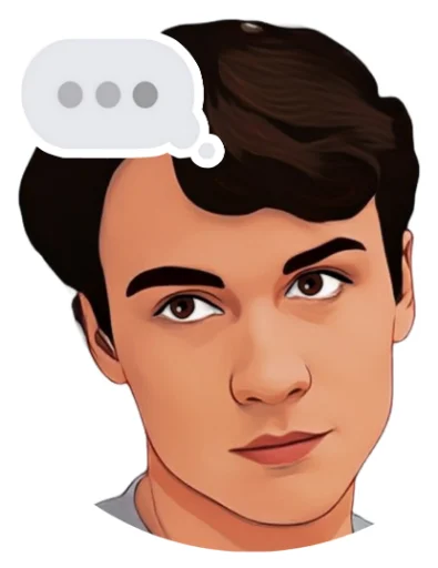 ⚡ Стикер «Тео и Пэнси» для Telegram