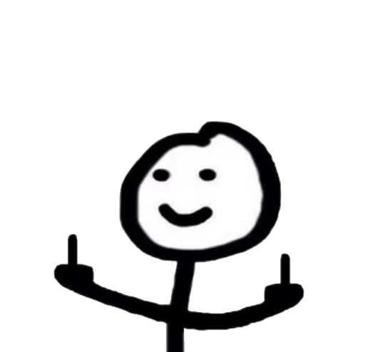 👆 Стикер «теребоньки» для Telegram