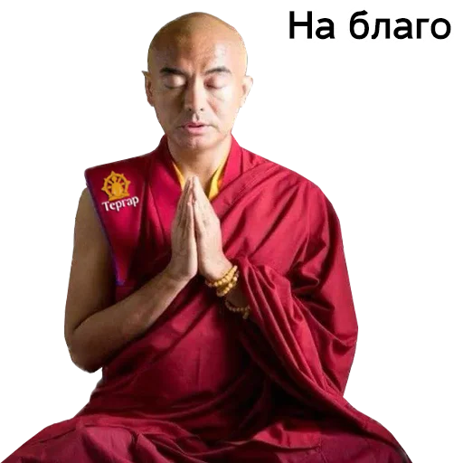 🙏 Стикер «Yongey Mingyur Rinpoche» для Telegram