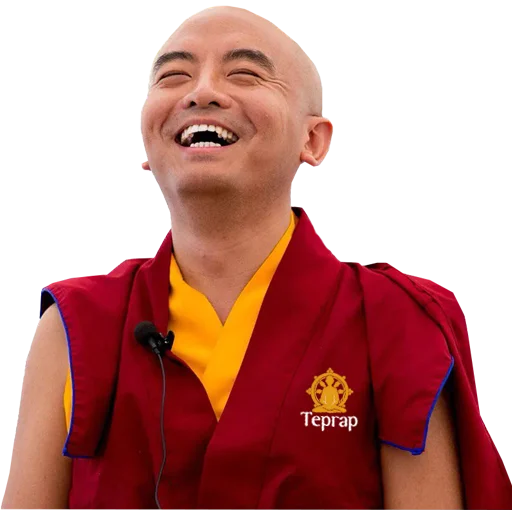 😂 Стикер «Yongey Mingyur Rinpoche» для Telegram