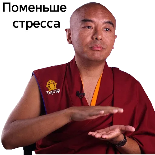 👍 Стикер «Yongey Mingyur Rinpoche» для Telegram