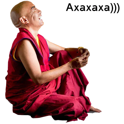 🤣 Стикер «Yongey Mingyur Rinpoche» для Telegram