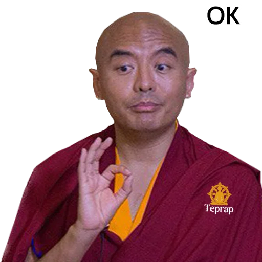 👌 Стикер «Yongey Mingyur Rinpoche» для Telegram