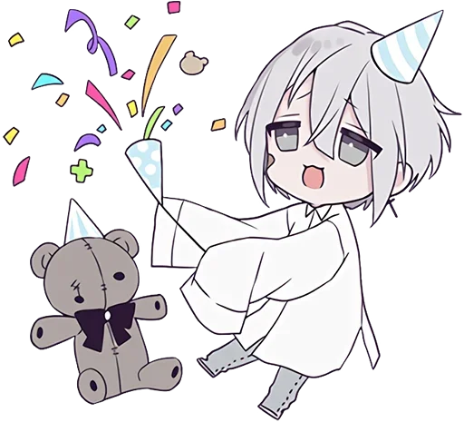 🥳 Стикер «Тестовый объект-кун 3» для Telegram