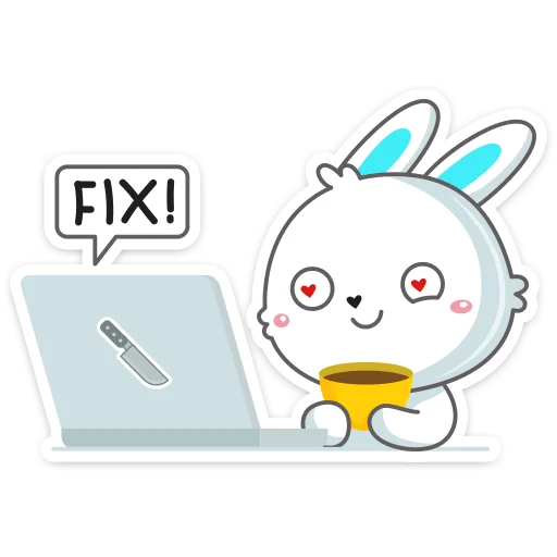 😍 Стикер «Кролик Олег» для Telegram