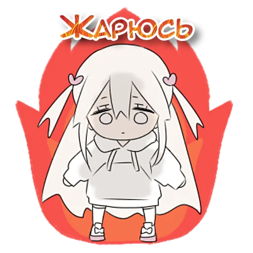 🥵 Стикер «тяночка» для Telegram
