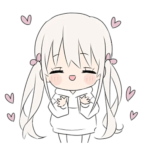 ❤️ Стикер «тяночка» для Telegram