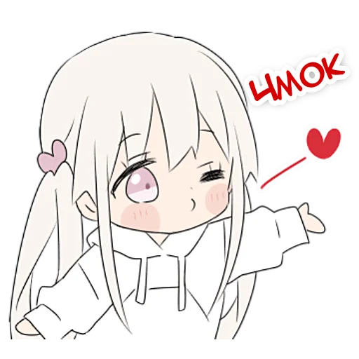 😘 Стикер «тяночка» для Telegram