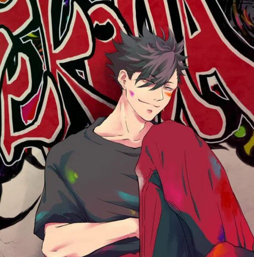 🥵 Стикер «Kuroo tetsuro (Haikyuu!!)» для Telegram