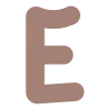 🟤 Эмодзи «Буквы адаптивные - (цвет меняется на темной теме тг)» для Telegram