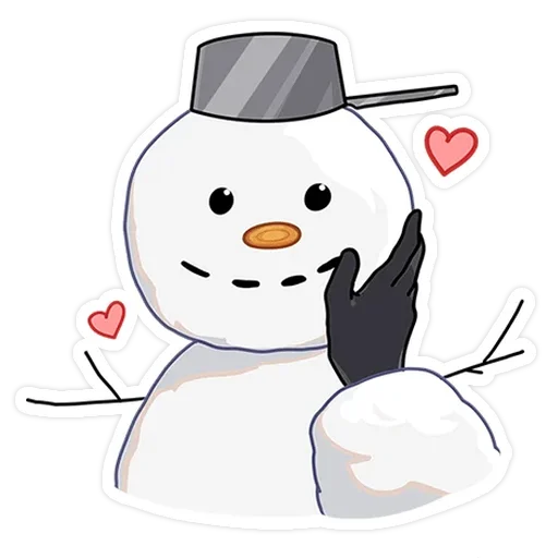 ⛄ Стикер «Аня без надписей» для Telegram