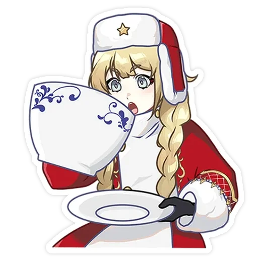 ☕ Стикер «Аня без надписей» для Telegram