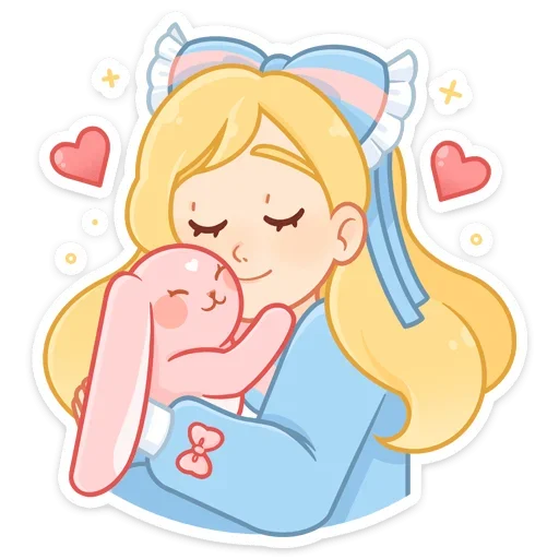 🥰 Стикер «Долли без надписей» для Telegram