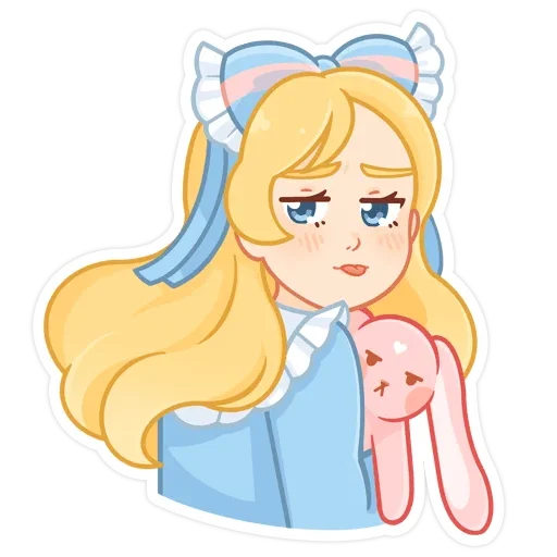 😒 Стикер «Долли без надписей» для Telegram