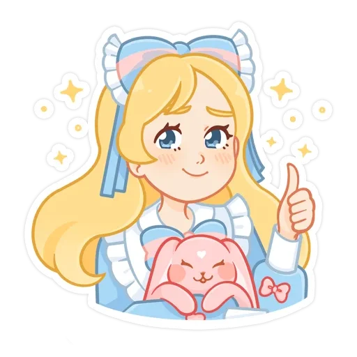 👍 Стикер «Долли без надписей» для Telegram