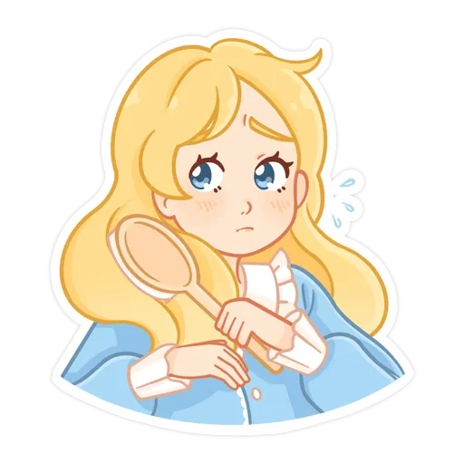 😥 Стикер «Долли без надписей» для Telegram