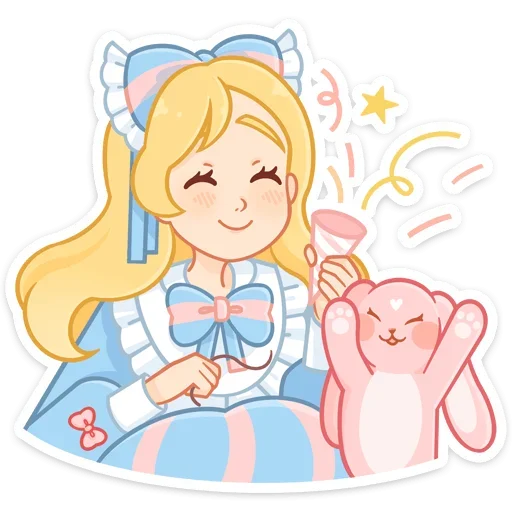 🎉 Стикер «Долли без надписей» для Telegram