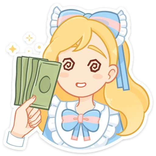 💵 Стикер «Долли без надписей» для Telegram