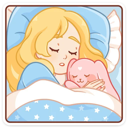 😴 Стикер «Долли без надписей» для Telegram