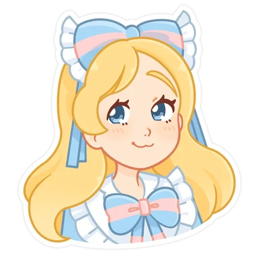 ☺ Стикер «Долли без надписей» для Telegram