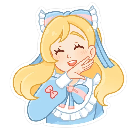 ☺ Стикер «Долли без надписей» для Telegram