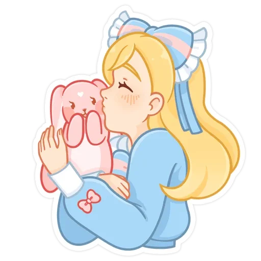 😘 Стикер «Долли без надписей» для Telegram